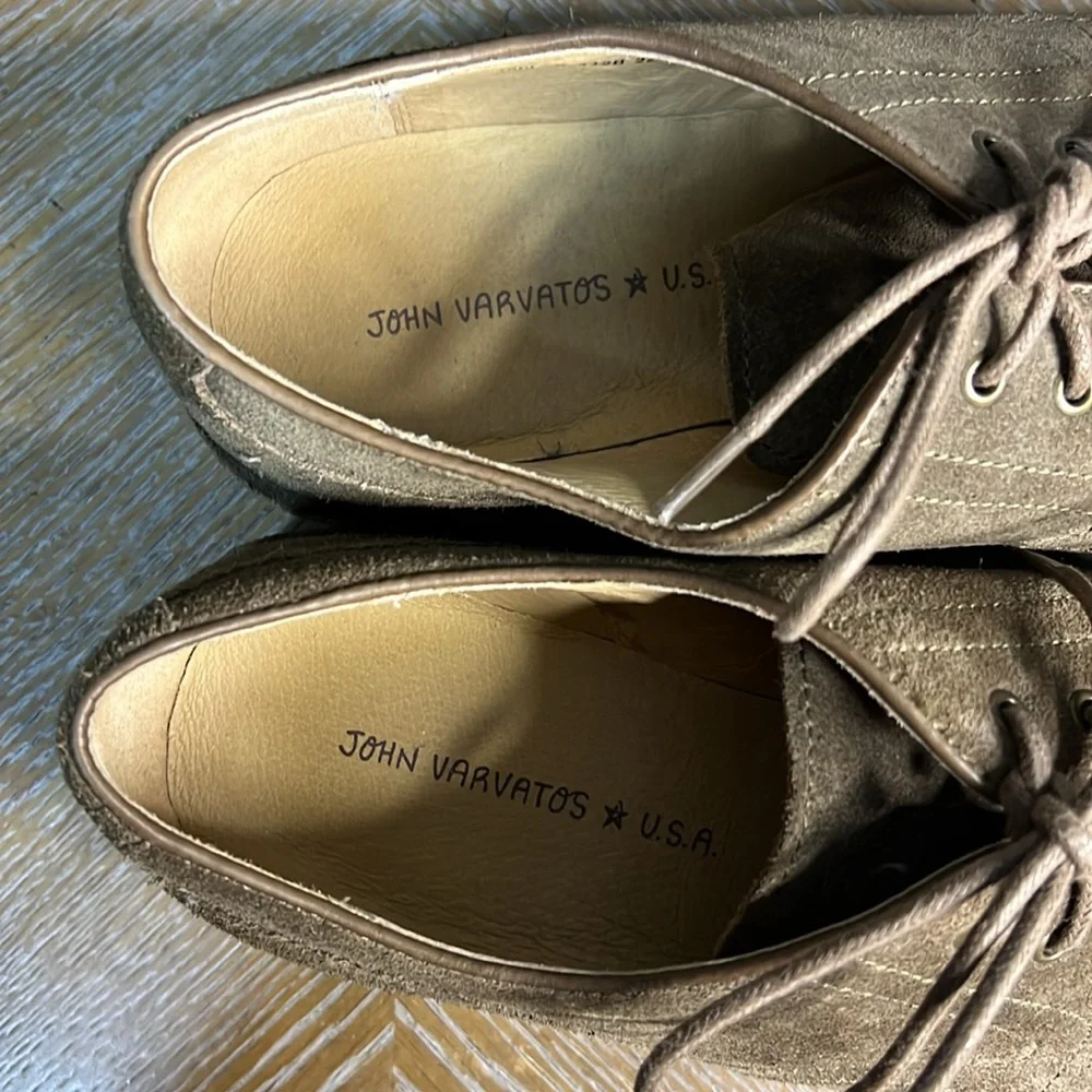 JOHN VARVATOS Men's Brown Derby Shoes 10.5
